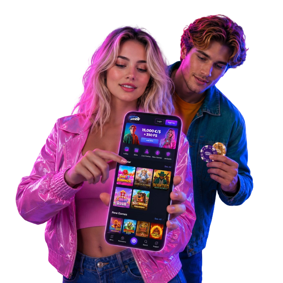 SpinAura Casino Jouer sur SpinAura depuis un Mobile Hero